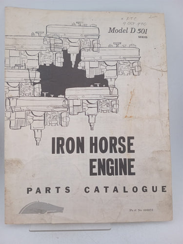 Print Books - iron horse engine model D 501 series parts catalogue by Outboard Marine Corp - Book Express