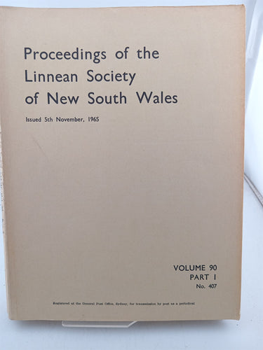 Proceedings of the Linnean society NSW,Australia by Linnean Society Of Nsw