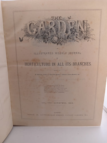 The Garden (7 Volumes - 1886 on) by The Garden