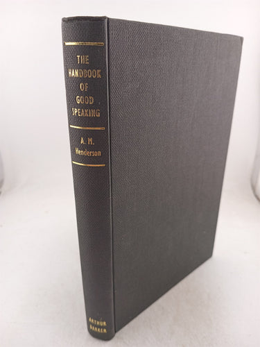 Print Books - The handbook of good speaking by A M. Henderson - Book Express