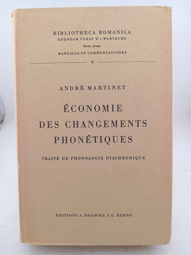 Print Books - Economie des changements phonetiques by Andre Martinet - Book Express