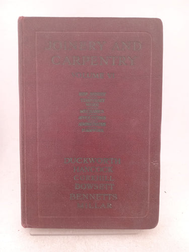 Print Books - Joinery and Carpentry Volume 6 by Richard Greenhalgh (editor) - Book Express