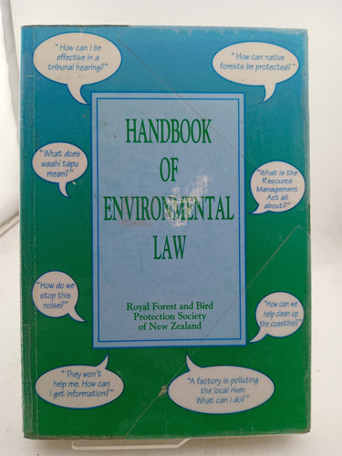 Print Books - Handbook of Enviromental Law (in New Zealand) by Forest,Bird - Book Express