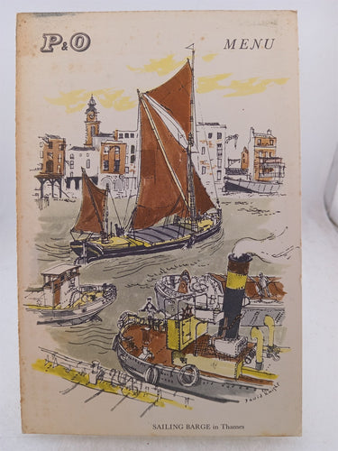 P&O Dinner Menus Various (Qty 6) by P&O Orient Lines