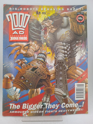 Print Books - 2000AD, Featuring Judge Dredd, prog 831 by Fleetway Editions Ltd - Book Express