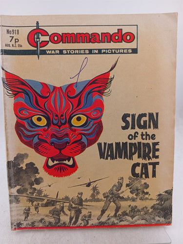 Print Books - Sign of the Vampire Cat (Commando War Stories in Pictures) No 918 by Unknown - Book Express