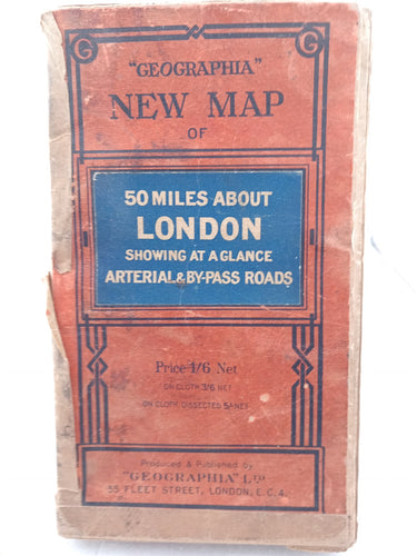 Print Books - Geographia New Map of 50 Miles About London (etc) by Geographia Ltd - Book Express