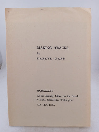Print Books - Making Tracks by Darryl Ward - Book Express