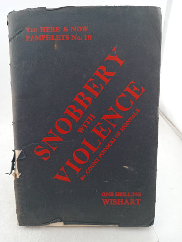 Print Books - Snobbery with Violence by Count Potocki Of Montalk - Book Express