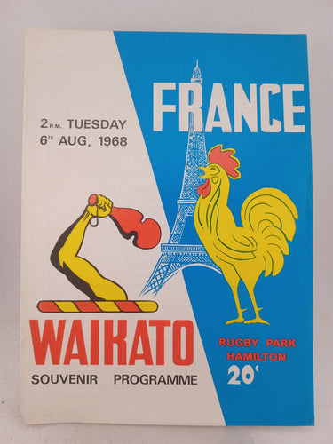 Print Books - France v Waikato 1968 by Rugby Programme - Book Express