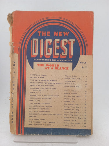 Print Books - The New Digest, Vol. 3 No. 4, Jun 1943 by A.H. Wyatt - Book Express