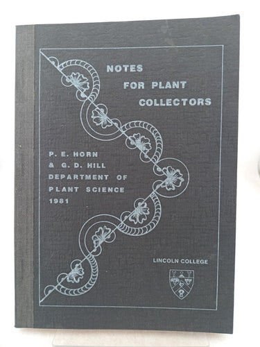 Print Books - Notes for Plant Collectors by P Horn,G. Hill - Book Express