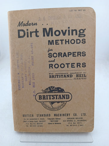 Print Books - Modern Dirt Moving Methods for Scarppers and Rooters by British Standard Machinery Co - Book Express