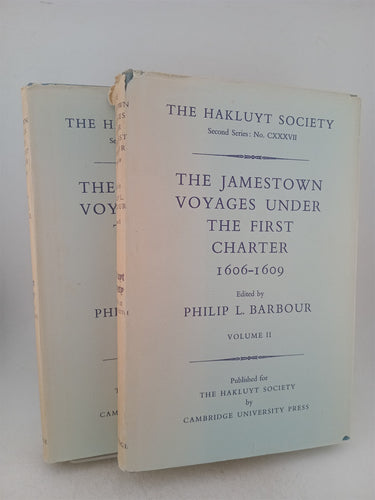 Print Books - The Jamestown Voyages Under the First Charter 1606-1609 2 Volumes by Philip L. Barbour - Book Express