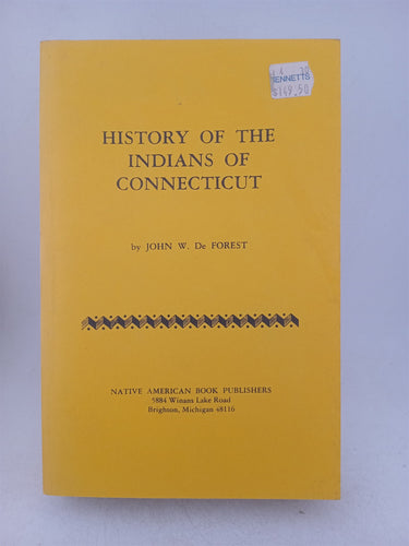 Print Books - History of the Indians of Connecticut by John W De Forest - Book Express