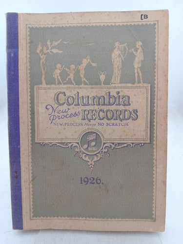 Print Books - Catalogue Columbia New Process Records 1926 by Columbia Graphophone Company - Book Express