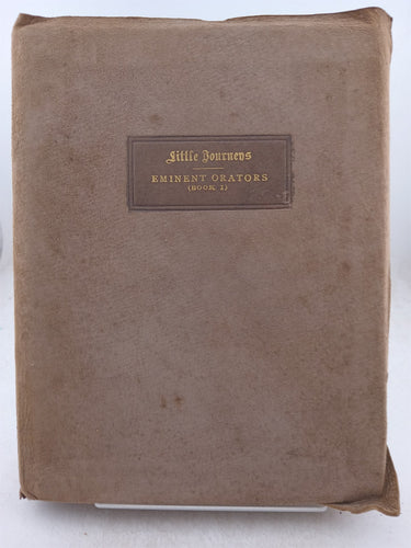 Print Books - Little Journeys to the Homes of Eminent Orators Pericles by Elbert Hubbard - Book Express