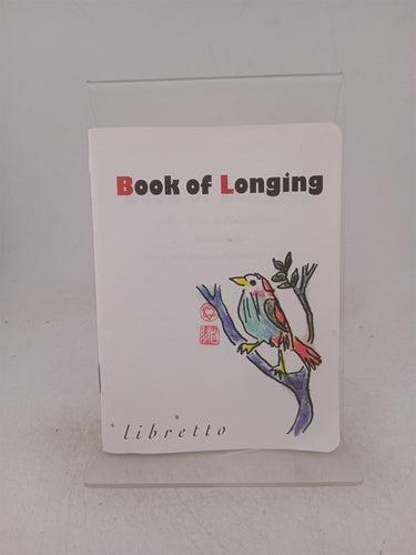 Print Books - Book of Longing Libretto by Philip Glass - Book Express