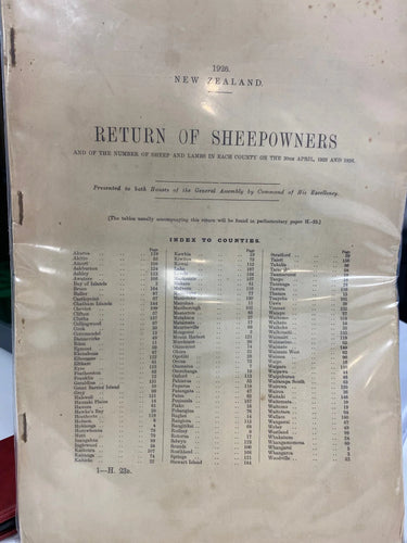 Return of sheepowners and of the number of sheep and lambs in each county on the 30th April 1925 & 1926,New Zealand 1926 by Department Of Agriculture Industries & Commerce - Book Express - Used Print Books