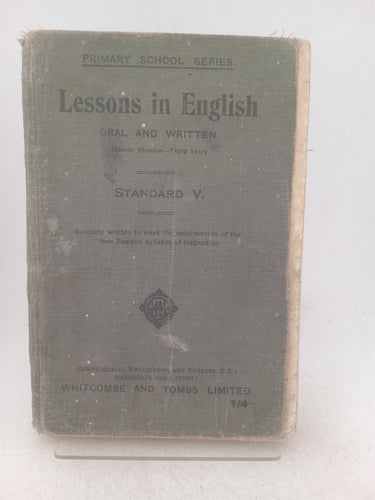 Print Books - Lessons in english oral and written. Standard 5. Primary school series by unknown - Book Express