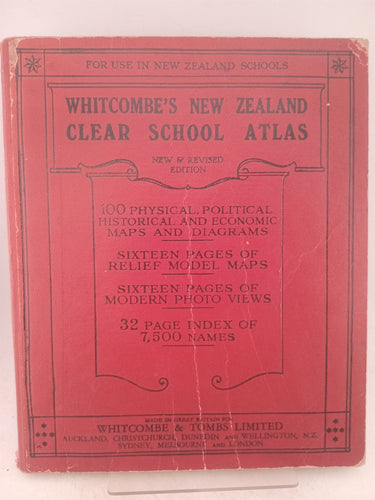 Print Books - Whitcombe's New Zealand clear school atlas. For use in New Zealand schools by E A (Maps) Manchester - Book Express