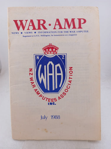 Print Books - War.Amp. News views information for the war amputee. July 1988 by Frank Burns (editor) - Book Express