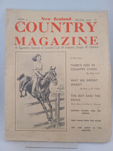Print Books - New Zealand country magazine no 2 July/Sept 1953 by Maurice Hurst (editor) - Book Express