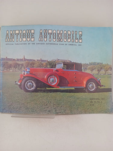 Print Books - Antique automobile official publication of the Antique Automobile club of America. Mar-Apr 1969 by William Jackson (editor) - Book Express