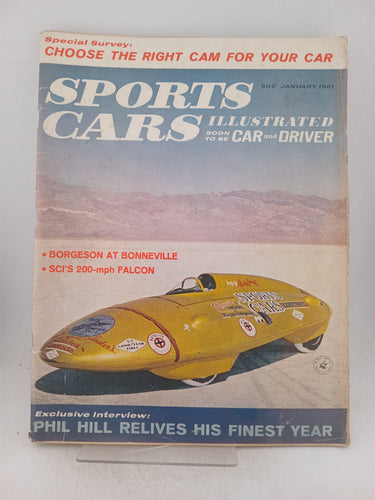 Print Books - Sports cars illustrated soon to be car & driver -Jan 1961 vol 6 no 7 by Karl Ludvigsen (editor) - Book Express