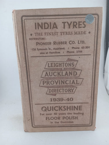 Print Books - Leightons Auckland provincial directory 1939 -40 by Leighton'S Ltd - Book Express
