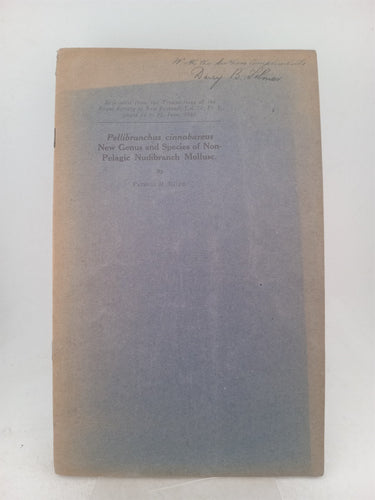 Print Books - Pellibranchus cinnabareus a new genus and species of non pelagic nudibranch mollusc of the family phyllirhoidae by Patricia M. Ralph - Book Express