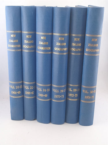 Print Books - New Zealand Geographer vol 20 to 31 (1964-1975) by Nz Geographical Society - Book Express