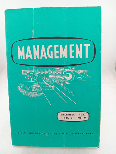 Print Books - Management (Volume 3 No. 9 - Dec 1957) by D. Mcclure,A. Laidlaw - Book Express