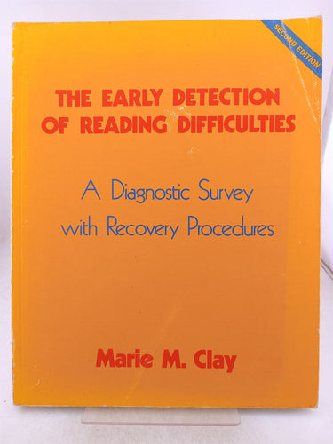 Print Books - The Early Detection of Reading Difficulties by Marie M. Clay - Book Express