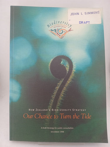 Print Books - A draft srategy for New Zealand's biodiversity. december 1998 by unknown - Book Express