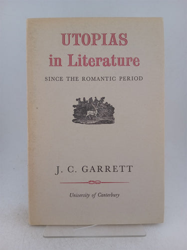 Print Books - Utopias in literature since the romantic period. by J C. Garrett - Book Express