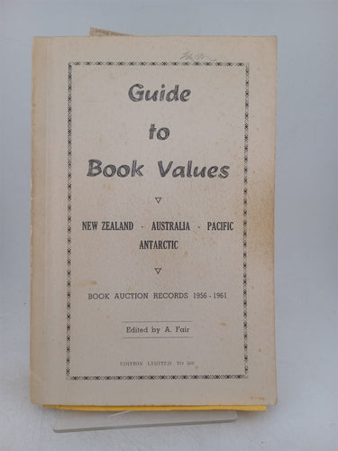 Print Books - Guide to book values New Zealand,Australia,Pacific,Antarctic by A. Fair - Book Express
