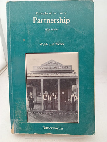 Print Books - Principles of the law of partnership by P & A. Webb - Book Express