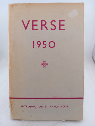 Print Books - Verse 1950 by Various Authors - Book Express