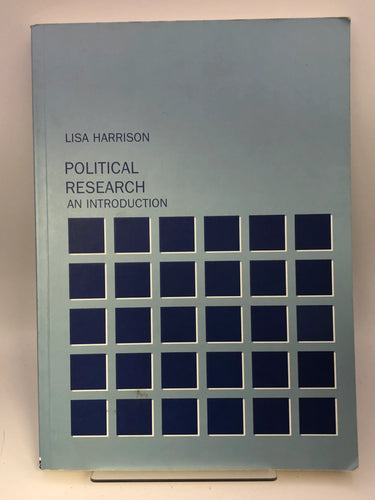 Political Research: An Introduction / Edition 1 by Lisa Harrison, Nicholas Startin - Book Express - Used Print Books