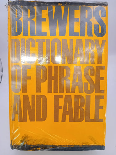 Brewer's Dictionary of Phrase and Fable by Unknown - Book Express - Used Print Books