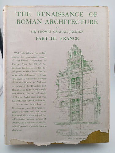 The Renaissance of Roman Architecture 3 Volumes by T. G. Jackson - Book Express - Used Print Books