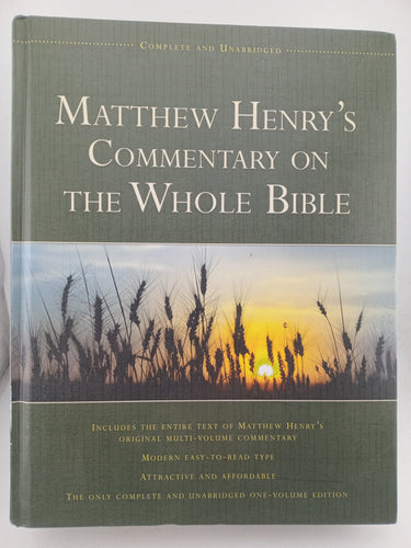 Matthew Henry’s Commentary on the Whole Bible, 1-Volume Edition: Complete and Unabridged by Matthew Henry - Book Express - Used Print Books