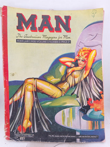 Print Books - Man: The Australian Magazine for Men (Volume 3 No. 3 - Feb 1938) by Ion L. Idriess (Editor) - Book Express