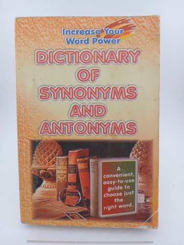 Dictionary of Synomyns and Antonyms by R. K. Malhotra - Book Express - Used Print Books