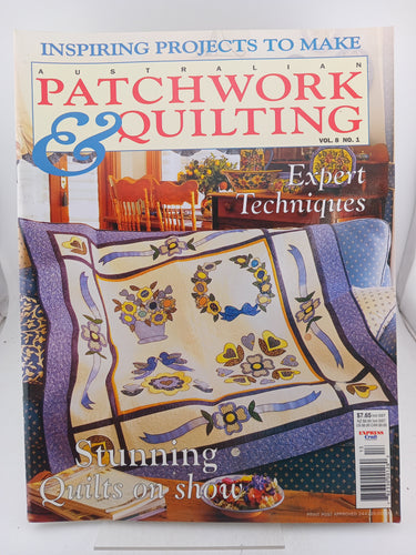 Australian Patchwork & Quilting Vol 8 No 1 by Express Publications - Book Express - Used Print Books