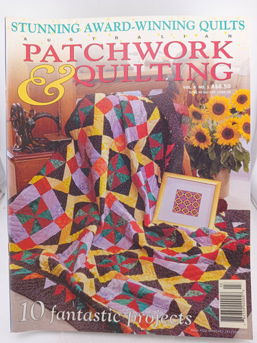 Australian Patchwork & Quilting Vol 6 No 1 by Express Publications - Book Express - Used Print Books