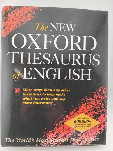 The New Oxford Thesaurus of English by Patrick Hanks (editor) - Book Express - Used Print Books