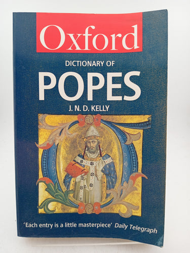 The Oxford Dictionary of Popes (Oxford Quick Reference) by J. N. D. Kelly - Book Express - Used Print Books