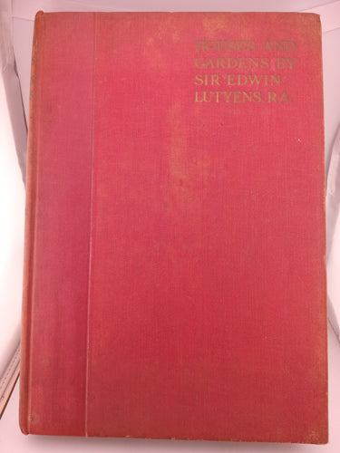 Houses and Gardens (1925) by E. L. Lutyens by Lawrence Weaver - Book Express - Used Print Books